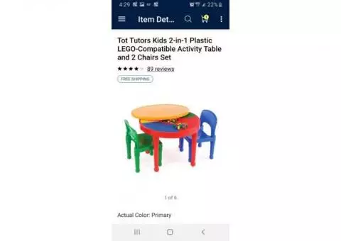 ISO# Lego Table